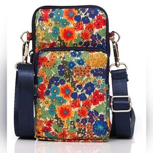 Crossbody Bag Cell Phone Sleeve Concert Venue Bag Adiustable Strap Arm Wrist NWT